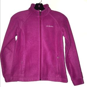 Girls Columbia Fleece Zip up Medium ( 10/12)